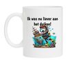 ik was nu liever aan duiken koffiemok duiker hobby duikhelm