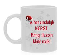 Kerst koffiemok fout klote cadeau eindelijk kerst grappig Kerst koffiemok fout klote cadeau eindelijk kerst grappig