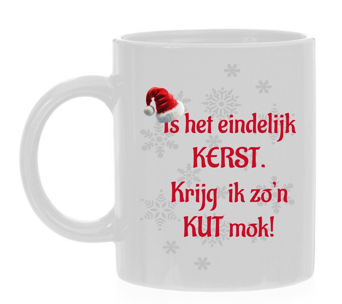 Kerst koffiemok superfout eindelijk kerst krijg ik zo'n kut mok kerst cadeau