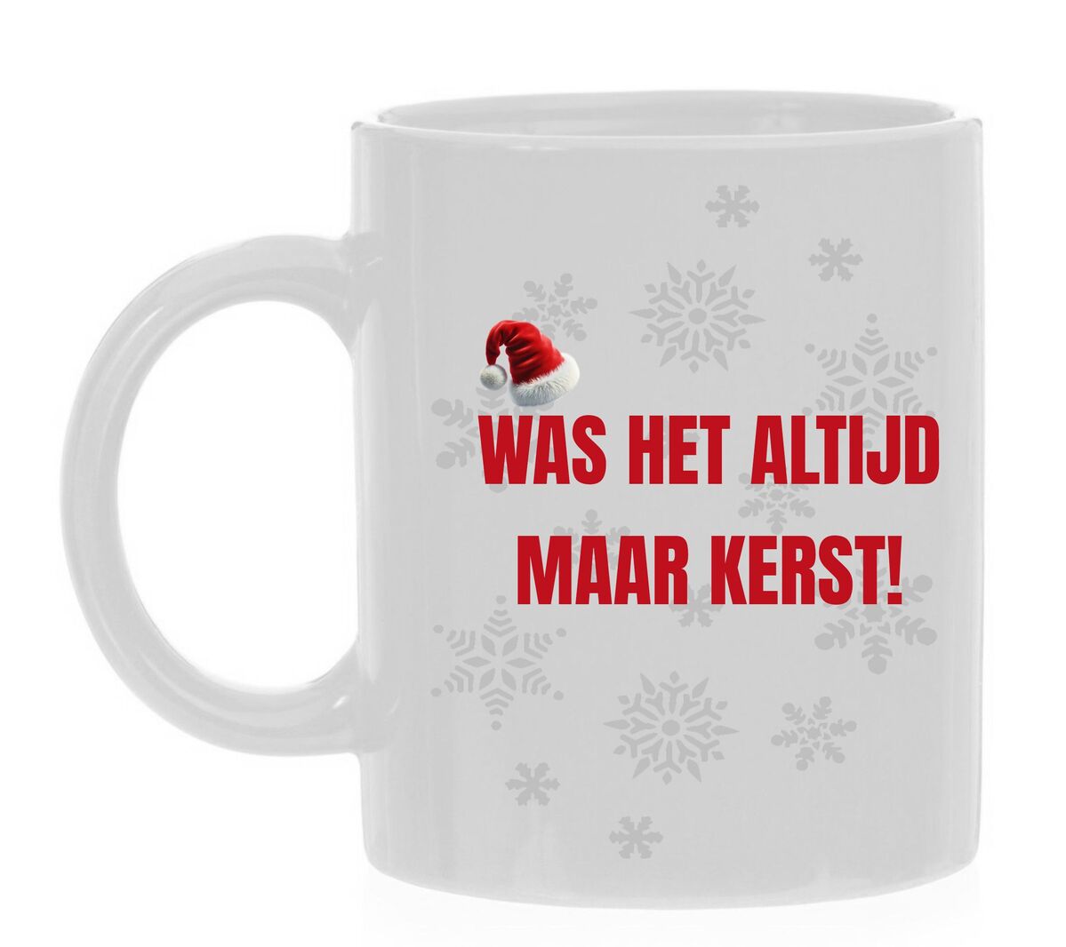 Kerst koffiemok vrolijk Was het altijd maar kerst!