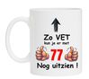 Koffiemok 77-jarige verjaardagscadeau grappig vet goed uitzien