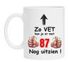 Koffiemok 87-jarige kadootje grappig vet goed uitzien