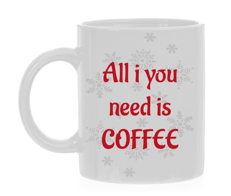 Koffiemok alle you need is coffee winter 