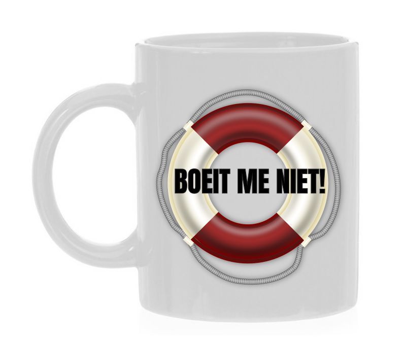 Koffiemok boeit met niet Reddingsboei