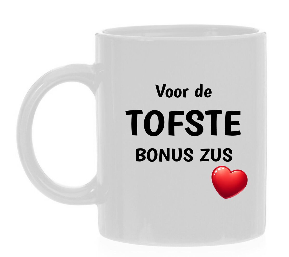 Koffiemok bonus zus samengesteld gezin toffe zus