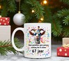foto 2 Koffiemok feestelijk cadeau 67 jaar met humoristische tekst
