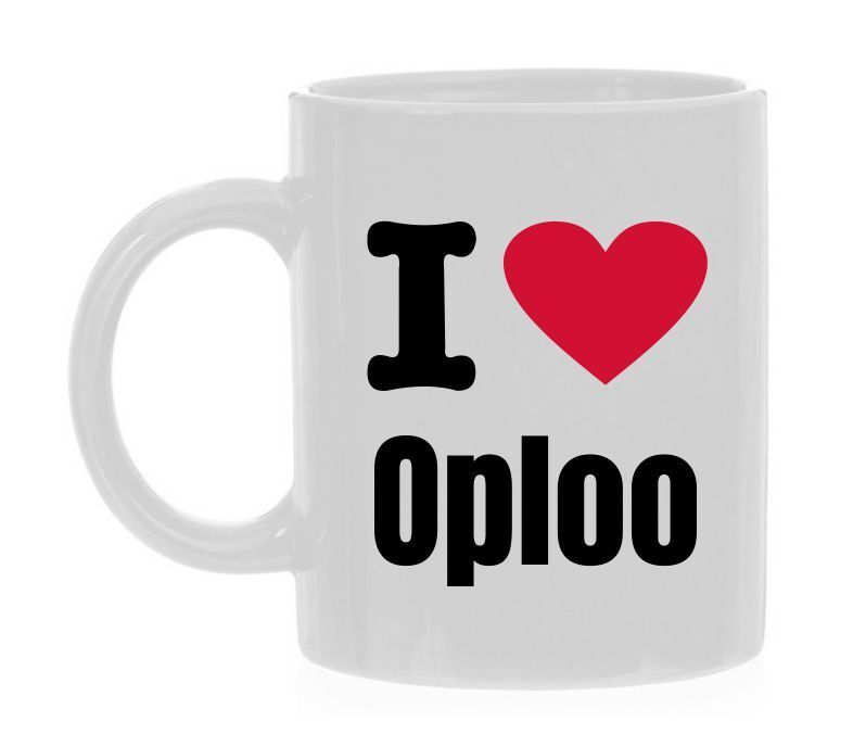 Koffiemok geweldig wonen in Oploo trots op i love Oploo