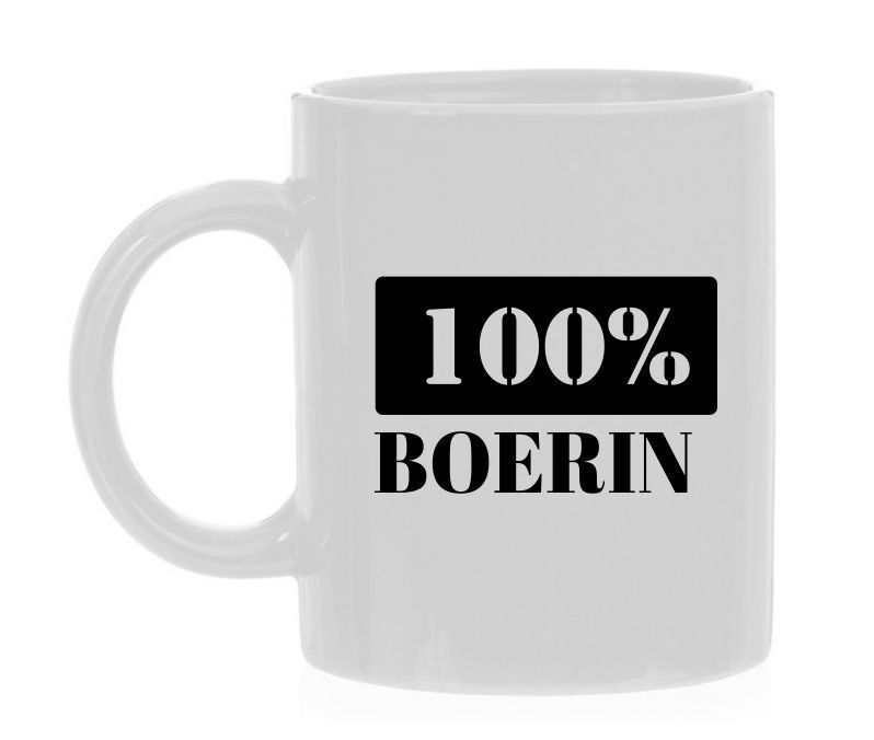 Koffiemok honderd procent Boerin