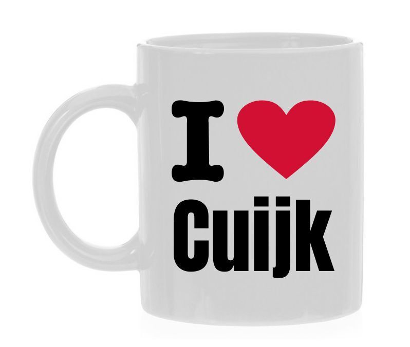 Koffiemok houden van Cuijk Trots op dorp Cuijk I love