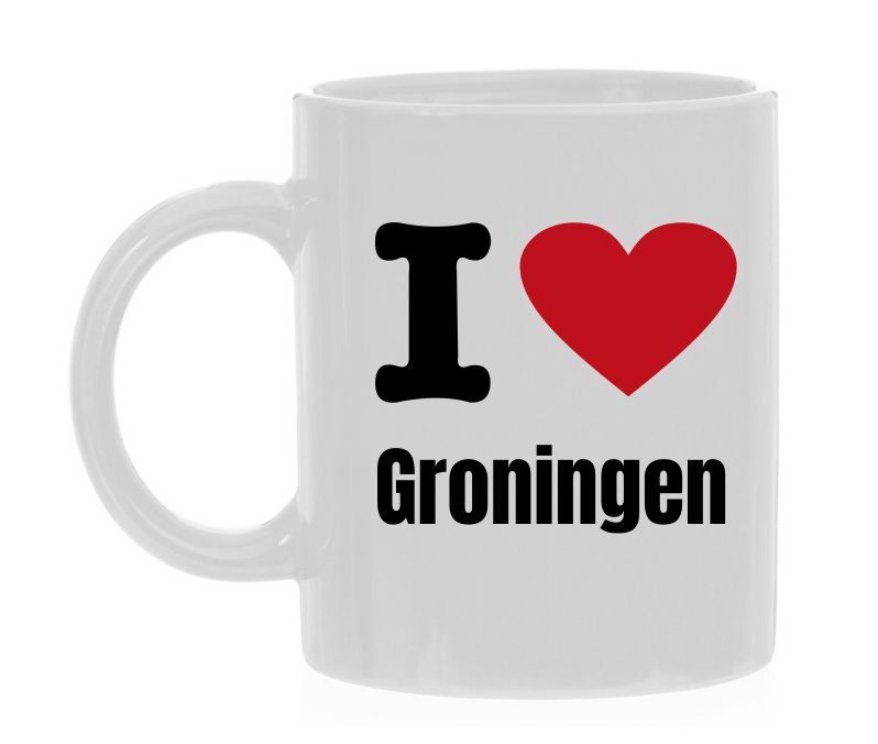 Koffiemok houden van Groningen  i love