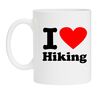 Koffiemok houden van hiking wandeling natuur sport