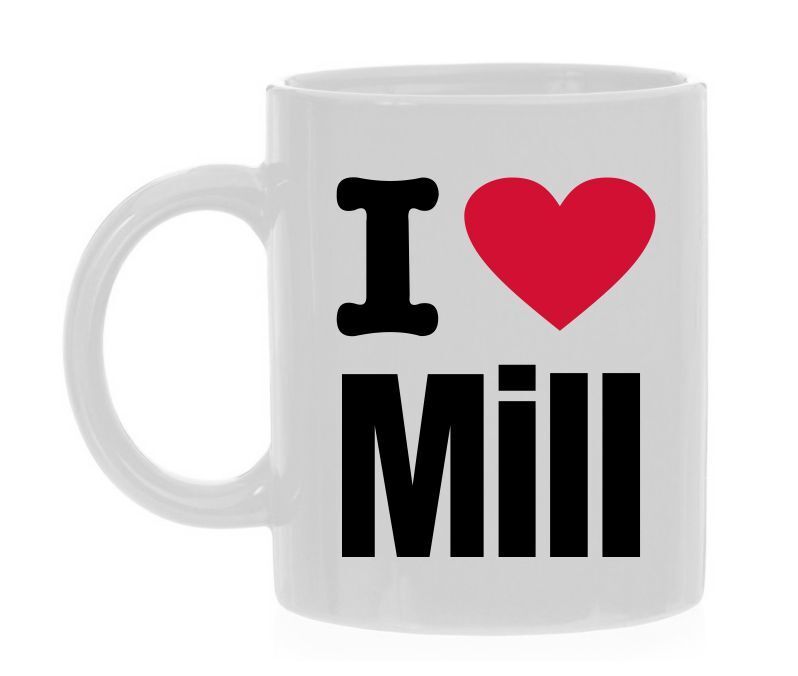 Koffiemok houden van Mill trots op dorp Mill I love