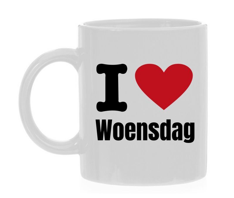 Koffiemok houden van Woensdag kantine grappig