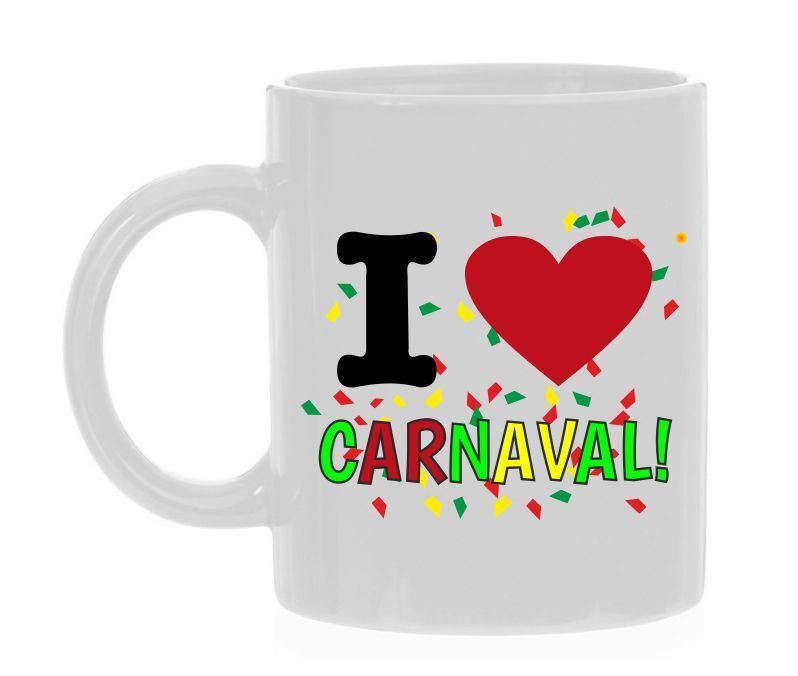 Koffiemok i love carnaval houden van feest