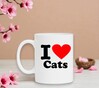 foto 2 Koffiemok i love cats houden van katten dierenvriend