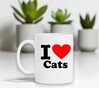 foto 3 Koffiemok i love cats houden van katten dierenvriend