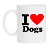 Koffiemok i love dogs houden van honden dierenvriend