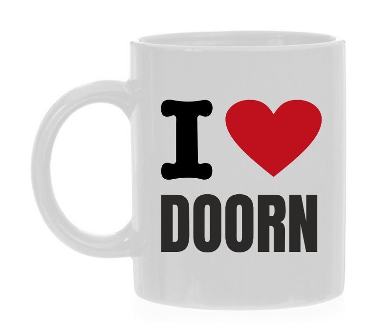 koffiemok i love Doorn Trots op houden van Dorp