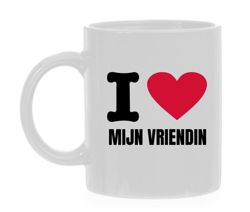 Koffiemok I love mijn vriendin cadeau liefde Valentijn houden van