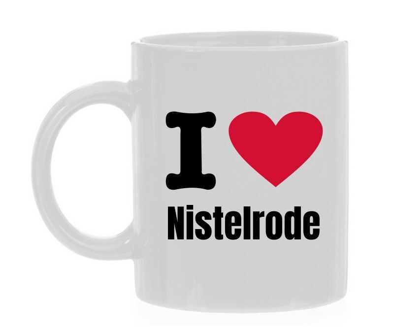 Koffiemok I love Nistelrode Trots op Houden van dorp Nistelrode