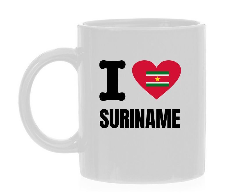 Koffiemok i love Suriname
