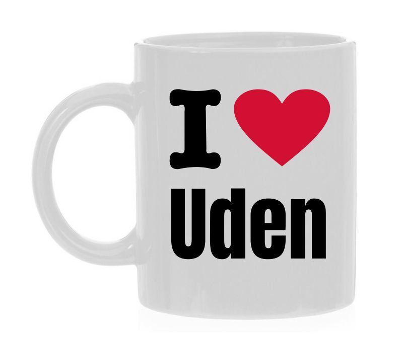 Koffiemok I love Uden Houden van Trots op Uden