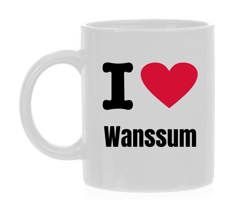 Koffiemok i love Wanssum houden van dorp Wanssum trots op