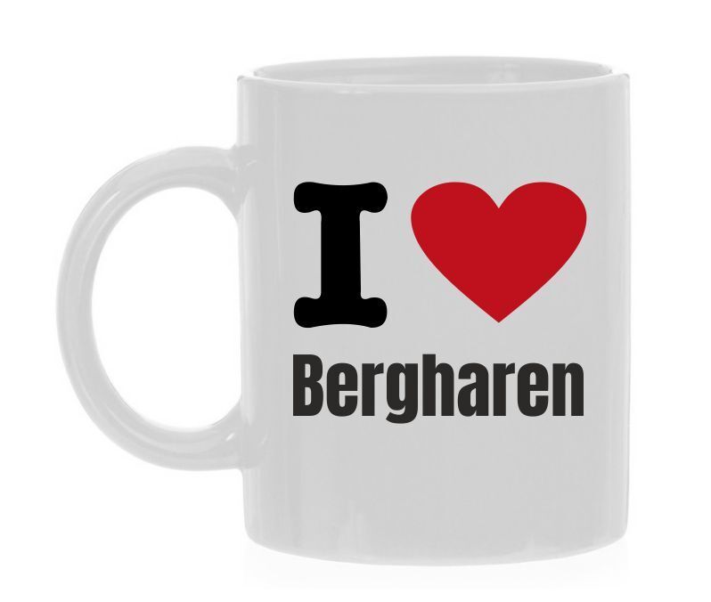 Koffiemok ik hou van Bergharen I love Trots op