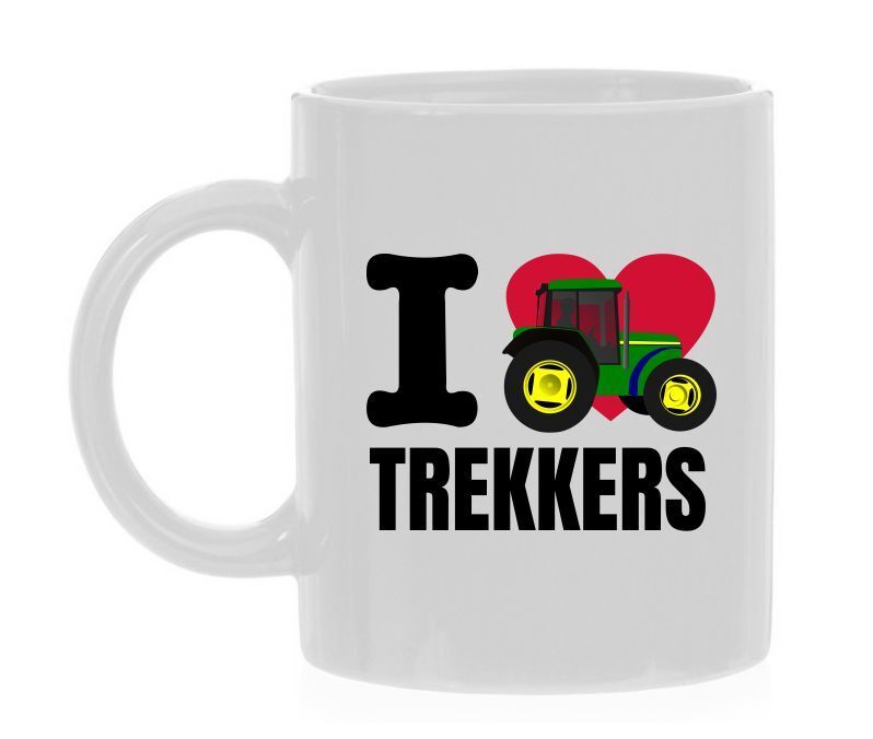 Koffiemok ik hou van trekkers boeren farmer gek op de tractor