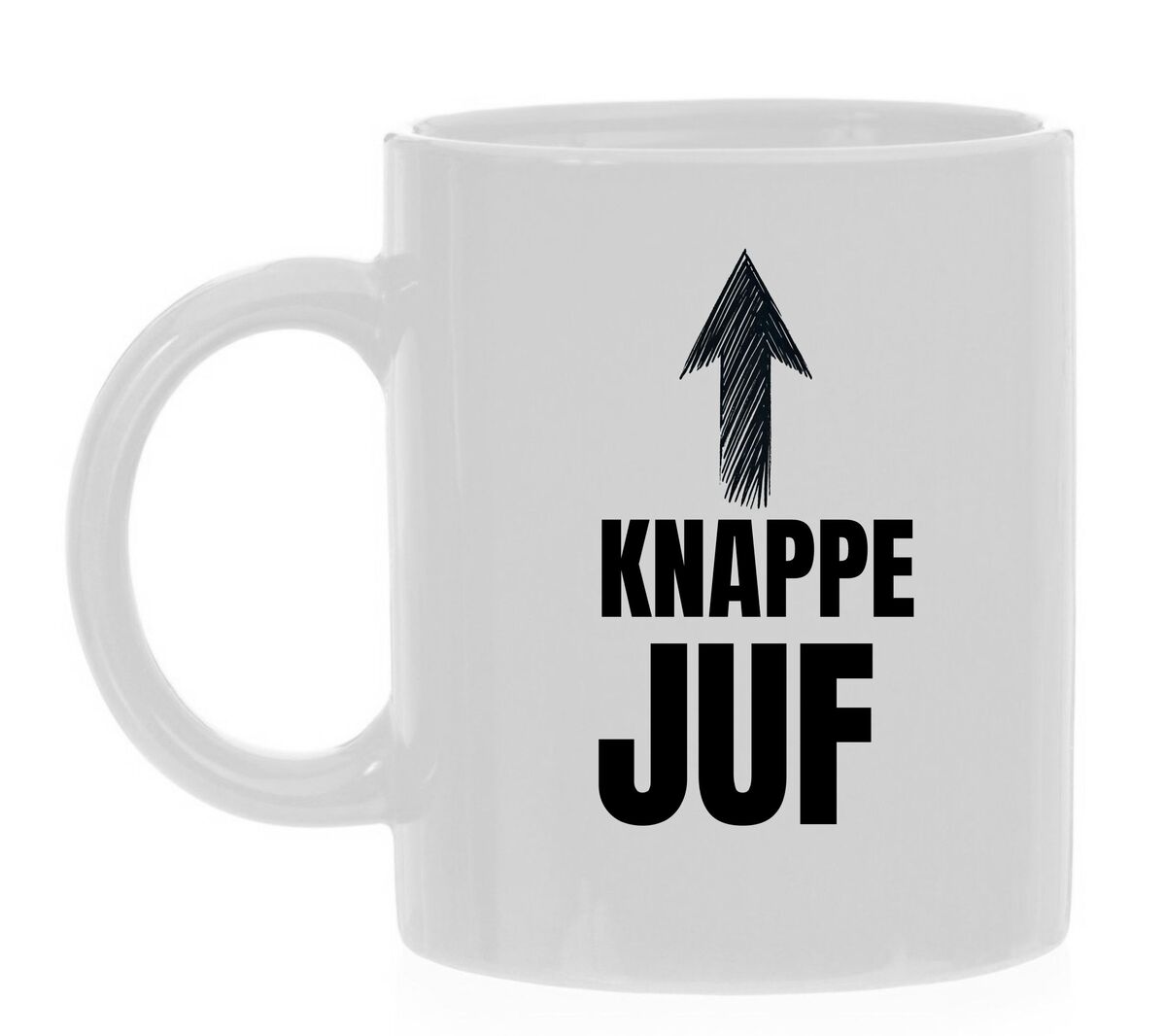 Koffiemok knappe juf kado juffrouw