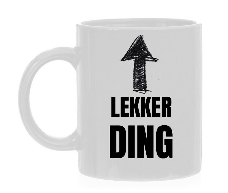 Koffiemok lekker ding grappig leuk cadeau