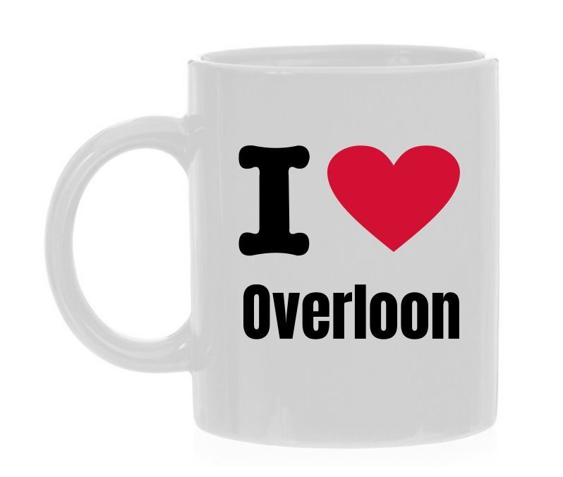 Koffiemok Overloon geweldig dorp leuk wonen i love Overloon