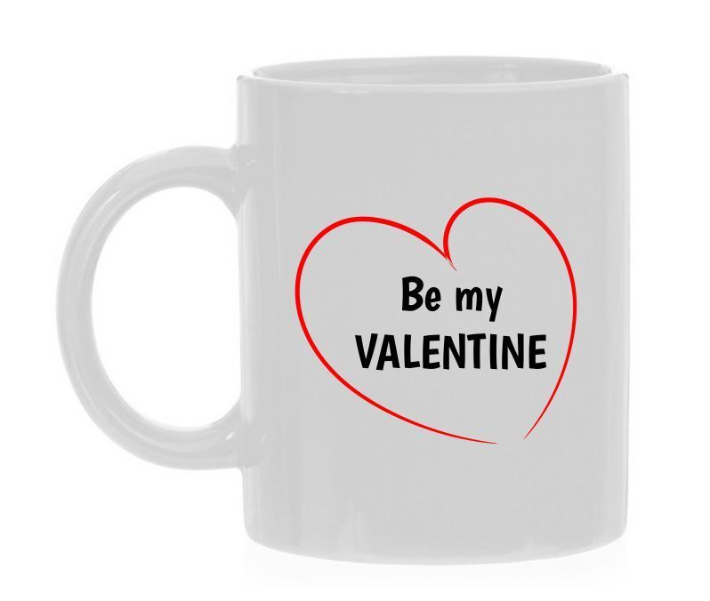 Koffiemok Valentijn be my valentine
