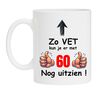 Koffiemok verjaardag 60 jaar cadeau knapperd zo vet kun je met 60 nog uitzien grappig