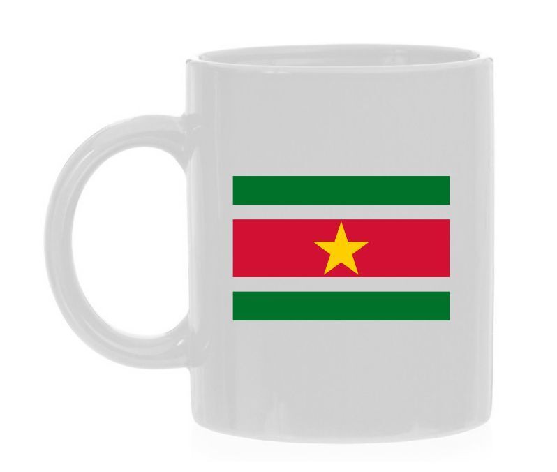 koffiemok vlag van Suriname 