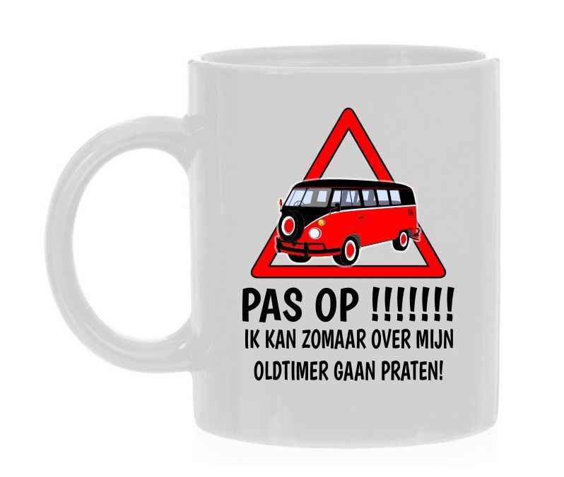 Koffiemok voor liefhebbers van oldtimers oude auto's