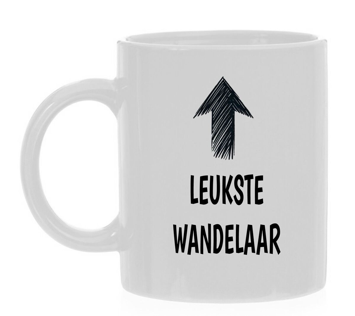 koffiemok wandelaar leuk grappig vintage