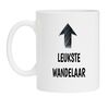 koffiemok wandelaar leuk grappig vintage