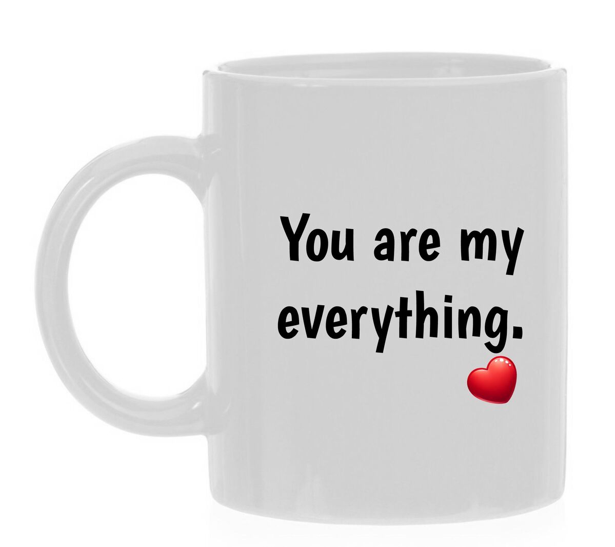 Koffiemok you are my everything je bent mijn alles Valentijn cadeau