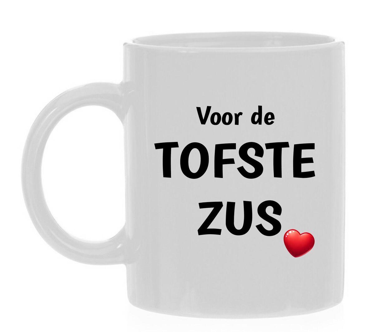 Koffiemok zus bedanken tof leuk lief