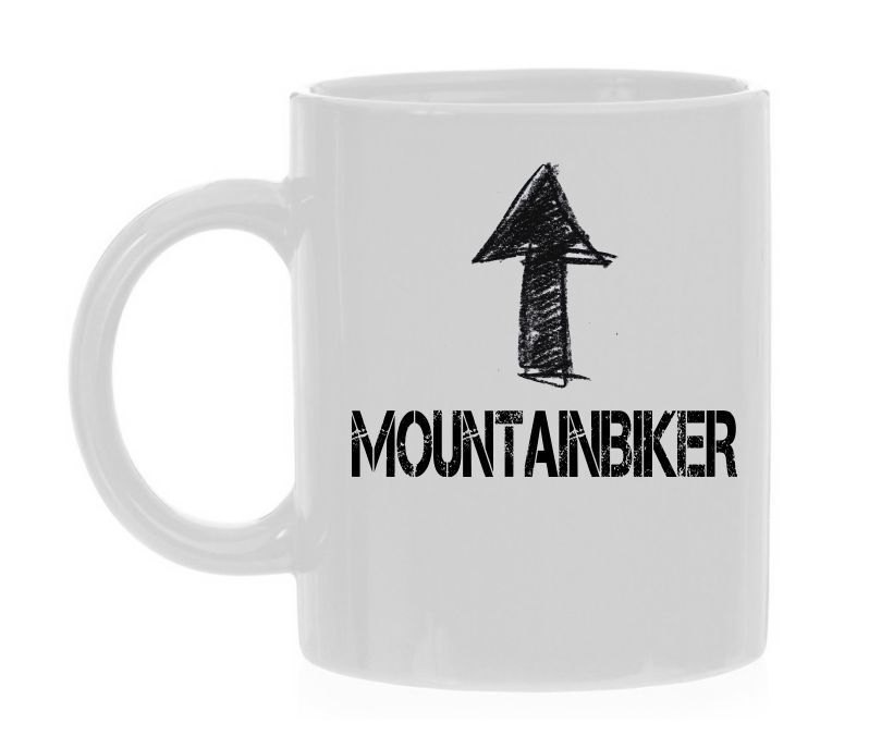 mountainbiker koffiemok grappig leuk en maf