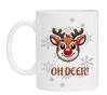 oh deer kerst rendier gewei koffiemok