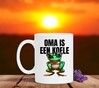 foto 4 oma is een koele kikker koffiemok