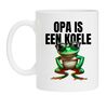 opa is een koele kikker koffiemok