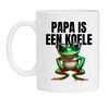 Papa is een koele kikker koffiemok Vaderdag leuk kadootje