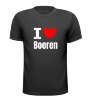 T-shirt houden van boeren i love boer rood hart