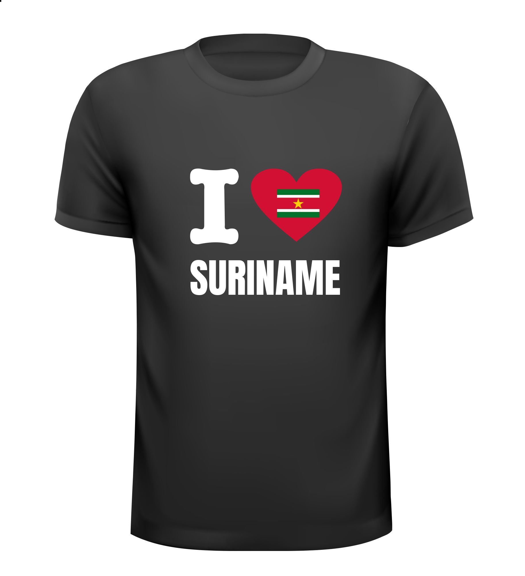 T-shirt i love Suriname shirt houden van liefde voor Suriname