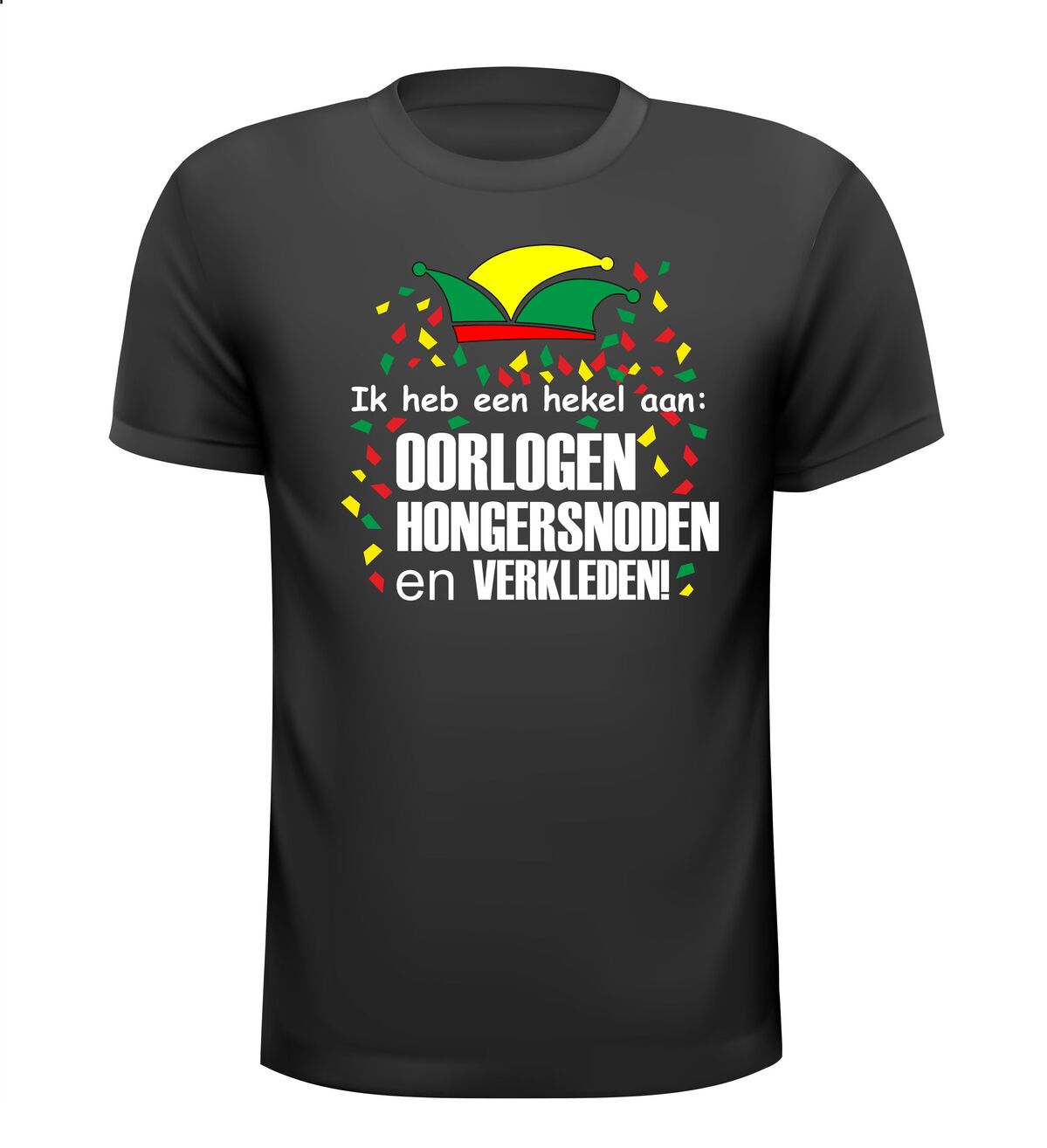 T-shirt ik heb een hekel aan verkleden carnaval geen zin in maar toch grappig