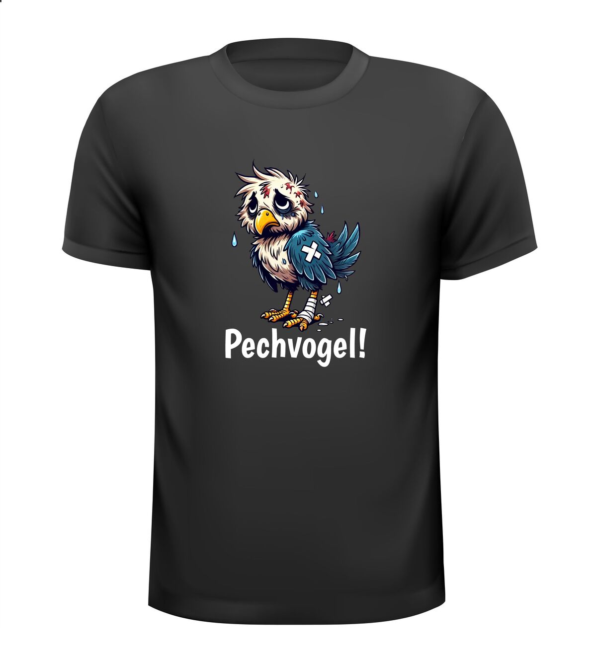 T-shirt pechvogel pech geen geluk ongeluk