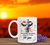 foto 2 Thee of koffie mok verjaardag 39 leeftijd met leuke tekst en print van een geit